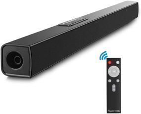 img 4 attached to Upgraded FULOXTECH TV Sound Bar - 36.5-Inch 40W 2.0 Channel Wireless &amp; Wired Bluetooth Sound Bars for Home Theater Surround Speakers – Includes Optical Cable, Remote Control - Black (Upgraded Version)