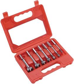 img 4 attached to 🪵 Steelex D3655 Forstner Case 7 Piece: Premium Drill Bit Set for Precision Woodworking