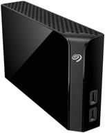 8tb seagate backup plus hub desktop hard drive with data recovery services logo