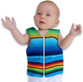 img 3 attached to 👶 Exquisite Handmade Mexican Serape Baby Vest - Perfect Baby Shower Gift for Boys or Girls - Exceptional Newborn Baby Clothing
