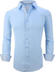 img 4 attached to Menswear House Shirts Sleeve Regular Men's Clothing