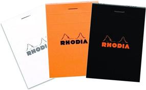 img 2 attached to 📚 Rhodia Top Staplebound No. 11 Graph Notepad (3 X 4) - Black, White, and Orange, Set of 3 - Product Review and Buying Guide