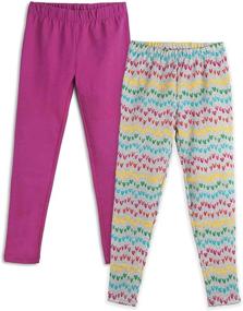 img 4 attached to 👖 Mightly Turquoise Organic Leggings for Toddler Girls - Clothing and Leggings