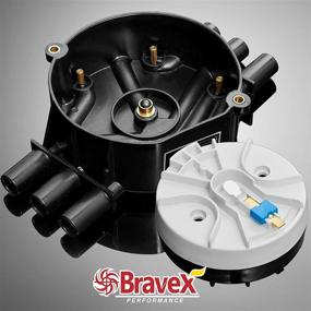 img 2 attached to 🔧 Крышка распределителя зажигания и роторный комплект Bravex | Совместим с D328A 10452458 DR475 | для старых пикапов Chevy GMC 4.3L V6 SUV Van