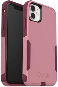 img 4 attached to 🌹 OtterBox Commuter Series Case for iPhone 11 - Cupids Way: Elegant Rosemarine Pink/Red Plum Protection