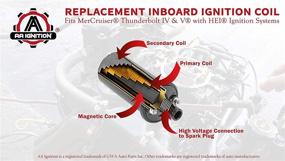 img 1 attached to Inboard Ignition Coil Replacement for MerCruiser Thunderbolt IV and V Ignition Systems with HEI - Replacing 18-5438, 392-805570A2, 392-7803A4, 392-805570A1, 72115, 40511