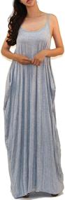 img 4 attached to Vivicastle Batwing Oversized Summer Sleeveless Women's Clothing and Dresses