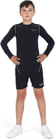 img 1 attached to TCA Performance Compression Sleeve Thermal Boys' Activewear