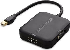 img 4 attached to 🔌 Адаптер Cable Matters Mini DisplayPort в HDMI с VGA и DVI - Черный 3-в-1 конвертер для Thunderbolt 2 и Thunderbolt - Поддержка разрешения 4K через HDMI