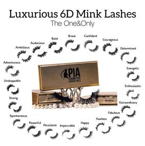 img 3 attached to 👁️ Premium 6D Volume False Mink Lashes: Handmade & Reusable for Natural & Dramatic Eye-catching Looks (1 Pair Strip Set)