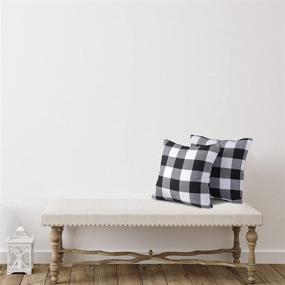 img 3 attached to Buffalo Plaid Throw Pillow Covers