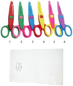 img 1 attached to Set of 6 Kid-Safe Paper Edge Scissors for Craft Art, Scrapbooking DIY, and Decorative Cutting- Perfect for Teachers, Students, and Photo Albums