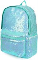 🎒 vibrant glitter mermaid reversible backpacks - colorful backpacks logo