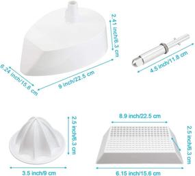 img 3 attached to 🍊 Enhance Your KitchenAid JE KN12AP Stand Mixer with a 4-Piece Citrus Juicer Attachment: Reamer, Strainer Basket, Juicer Strainer Base, and Juicer Shaft Lever - Perfect Citrus Juicer Replacement!