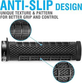 img 3 attached to 🚲 MARQUE Grapple Mountain Bike Handlebar Grips – Single Lock-On MTB and BMX Bicycle Handle Bar with Enhanced Non-Slip Grip