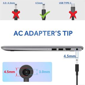 img 1 attached to 💡 BatteryMon 65W 45W Laptop Charger for Dell Inspiron & XPS Series: Improved Power Solution for Ultimate Performance