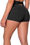 🏋️ ultimate support: kamo fitness high waist athletic yoga shorts for effective tummy control and intense workout running logo