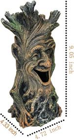 img 3 attached to 🌳 Lifelike Wood Fish Tank Tree Sculpture Ornament - SLOCME Decorations - Fish Swimming Through Trunk Hole