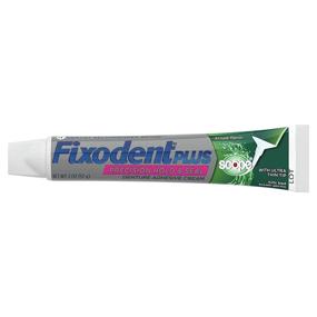 img 2 attached to 💪 Fixodent Food Seal Plus Scope Крем для фиксации зубных протезов, комплект из двух упаковок: долговременная фиксация и свежее дыхание, 2 унции (внешний вид упаковки может отличаться)