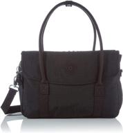 👜 kipling superworker s: compact and sleek black noir bag - 13x38x25 cm (lxwxh) logo