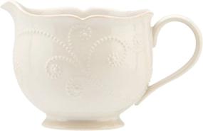 img 2 attached to Stunning Lenox French Perle Sauce Pitcher, White - Elevate Your Dining Experience!