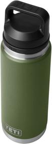 img 2 attached to 🍶 YETI Rambler 26 oz Bottle, Vacuum Insulated, Stainless Steel with Chug Cap in Highlands Olive - Enhance Your Refreshment Experience