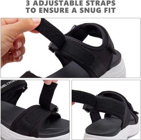 img 2 attached to Waterproof CAMEL Women's Athletic Sandals: Lightweight & Comfortable Outdoor Walking Platform Shoes for Hiking, Sports, Beach, Swim, Travel