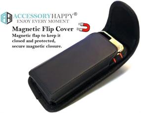 img 1 attached to AH Premium Rotating Real Leather Phone Holster Holder