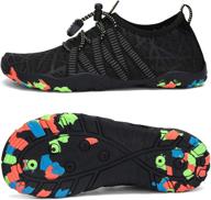 👣 saguaro water shoes - unisex aqua barefoot shoes for beach, swimming, gym - men, women, kids logo