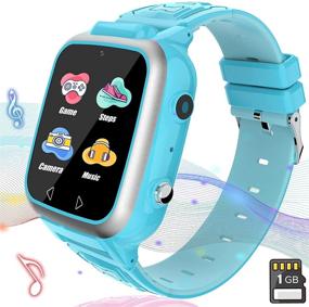 img 4 attached to Kids Smartwatch For Boys Girls - Smart Watch For Kids With Puzzle Games Alarm Music Player Camera Calculator Calendar Children Toys Birthday Gifts For 4-12 Years Students (Blue)