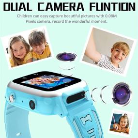 img 2 attached to Kids Smartwatch For Boys Girls - Smart Watch For Kids With Puzzle Games Alarm Music Player Camera Calculator Calendar Children Toys Birthday Gifts For 4-12 Years Students (Blue)