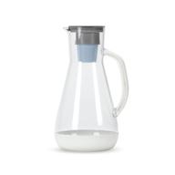 💧 hydros 64oz water filter pitcher with fast flo tech - quick fill-up in 60 seconds - 8 cup capacity - bpa free - white logo