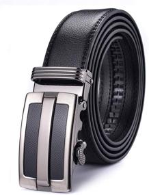 img 4 attached to Xhtang Ratchet Automatic Genuine Leather Men's Accessories and Belts