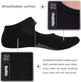 img 2 attached to 🧦 Stylish Non Slip Grip Yoga Socks for Women with Cushion, Perfect for Pilates, Barre, Home