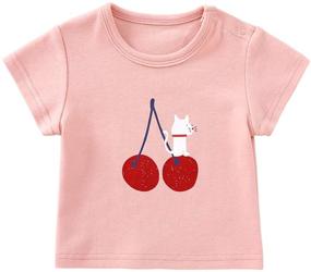 img 2 attached to 👶 Organic Cotton Graphic T-Shirt for Pureborn Baby Toddler