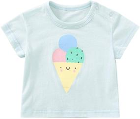 img 3 attached to 👶 Organic Cotton Graphic T-Shirt for Pureborn Baby Toddler