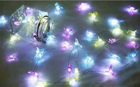 img 2 attached to 🌈 Vibrant 40 LED Hummingbird Fairy String Lights - Waterproof Battery Operated 8 Modes with Remote Control for Wedding, Party, Festival, Indoors & Outdoors