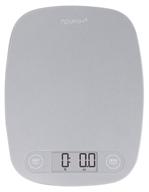 🔢 accurate and versatile: greatergoods digital food kitchen scale, measures in grams and ounces - ash grey logo