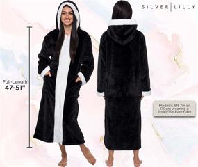 img 2 attached to Sherpa Bathrobe: Luxurious Women's Loungewear and Sleepwear by Silver Lilly