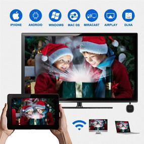 img 2 attached to 📺 SmartSee Wireless Display Adapter 4K & 1080P: Stream Mobile Screens to TV with WiFi HDMI Dongle for iPhone, Mac, iOS, Android - Miracast, Airplay, DLNA Supported