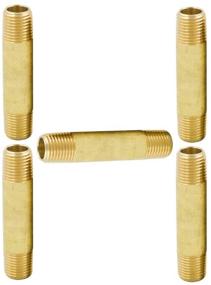 img 4 attached to Legines Brass Long Nipple Hydraulics, Pneumatics & Plumbing