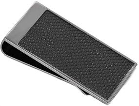 img 4 attached to 💼 Carbon Stainless Wallet Holder for Men - Stylish Accessories