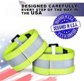 img 3 attached to 🏃 DASHGLOW: The Ultimate Reflective Glow Belts & Arm Bands for Safety in Running, Cycling, Jogging, Walking, Marathon, and Military