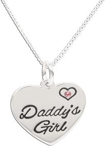 img 4 attached to Childrens Sterling Silver Daddys Necklace