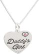 childrens sterling silver daddys necklace logo