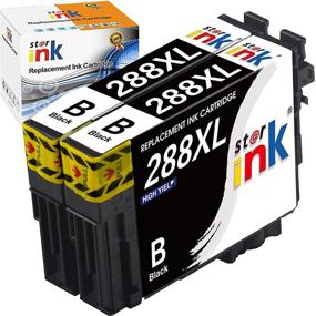 img 4 attached to Starink Восстановленные чернильные картриджи для Epson 288 XL T288XL (2 набора) - Совместимые с принтерами XP-440, XP-330, XP-340, XP-446, XP-430, XP-434, XP-440 (Черный)