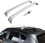 🚘 багажник titopena roof rack cross bar для mazda cx-5 2017-2021: фирменный стиль, серебристый логотип