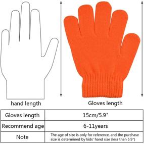 img 3 attached to 🧤 Jerbro Kids Winter Gloves: 12 Pairs of Warm Gloves for Boys and Girls