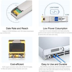 img 1 attached to 🔌 FLYPROFiber 10/100/1000BASE SFP RJ45 Медный модуль: Полная совместимость с сетями Cisco, Mikrotik, Netgear, Ubiquiti, Supermicro, Linksys на расстояние до 100 метров.