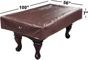 img 3 attached to High-Quality Leatherette Pool Table Cover - 7ft/8ft/9ft Sizes, Various Colors (Brown - 8ft)